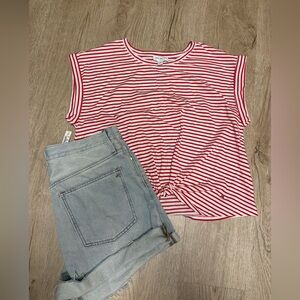 Madewell Light Blue Denim shorts